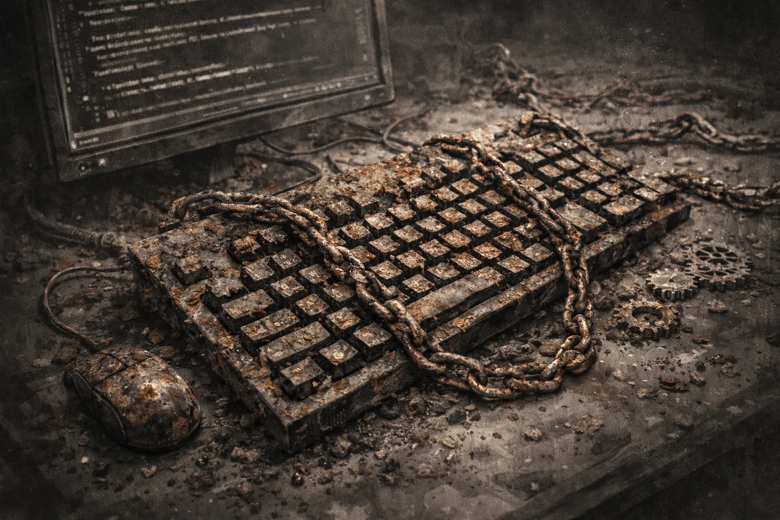 An interview where the person writing code is looking nervous while being observed.